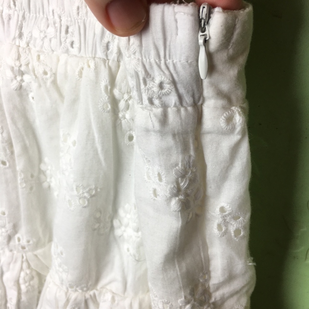 new Princess Polly White Broderie Anglais Garcia Mini Skirt. New with Tags - Picture 10 of 10